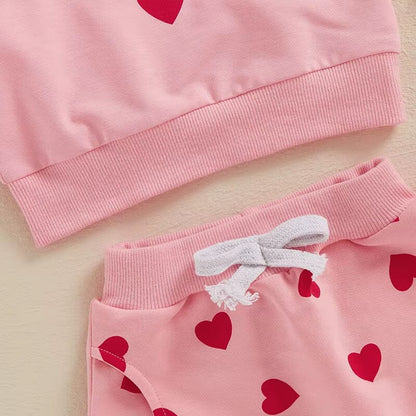 Long Sleeve Little Valentine Baby Set