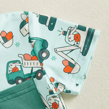 Short Sleeve Easter Vibes Baby Set