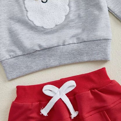 Long Sleeve Christmas Santa Baby Set