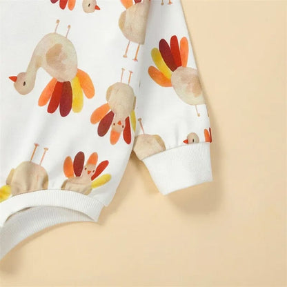 Long Sleeve Turkey Baby Bodysuit