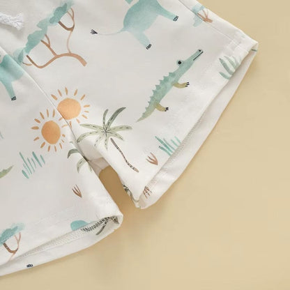 Short Sleeve Wild Boy Baby Set