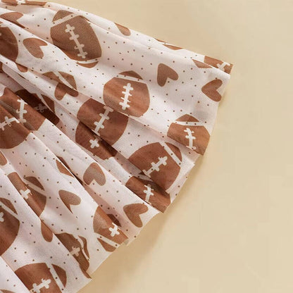 Long Sleeve Game Day Skirt Toddler Set