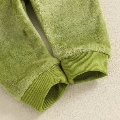 Long Sleeve Solid Grinch Baby Set costume