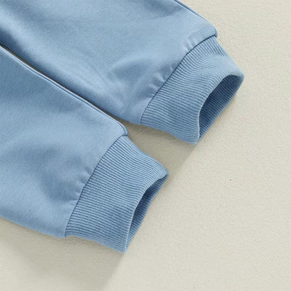 Color Block Striped Hoodie Baby Set