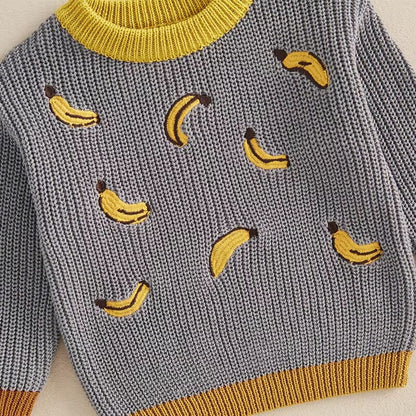 Banana Knit Baby Sweater