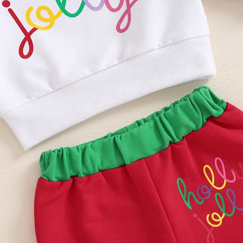 Long Sleeve Holly Jolly Baby Set