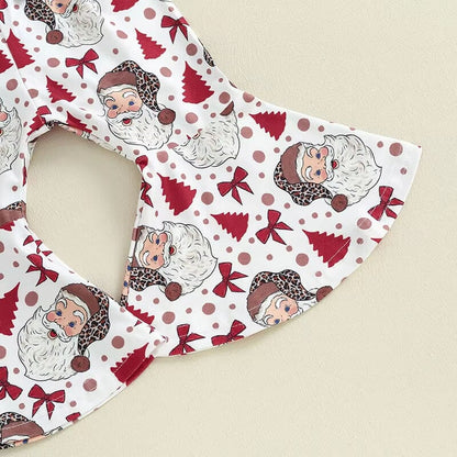 Christmas Flared Pants Baby Set