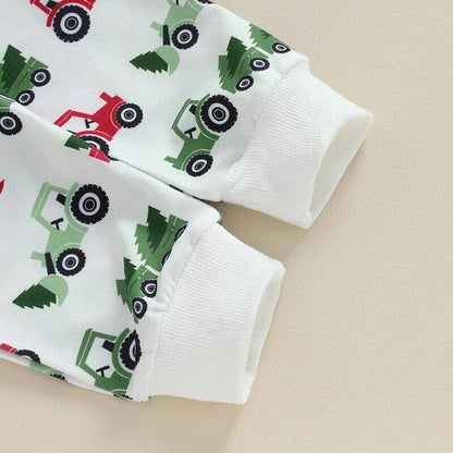 Festive Tractor Tidings Baby Set