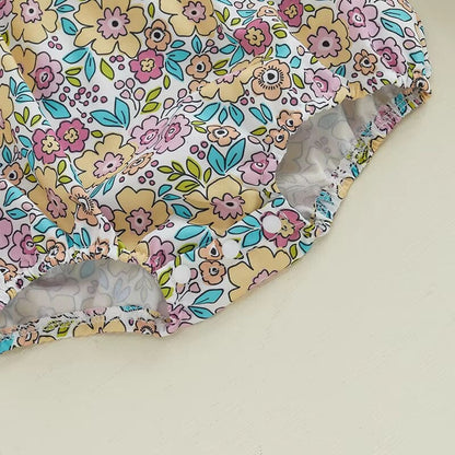 Baby Girl Smocked Easter Romper