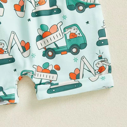 Short Sleeve Easter Vibes Baby Set