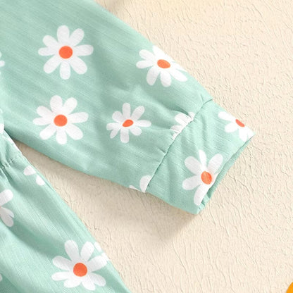 Long Sleeve Daisy Baby Romper