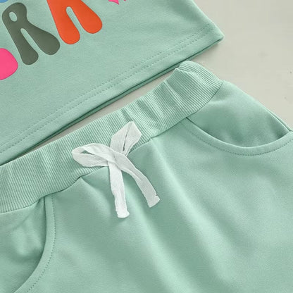 Short Sleeve First Birthday Era Baby Set