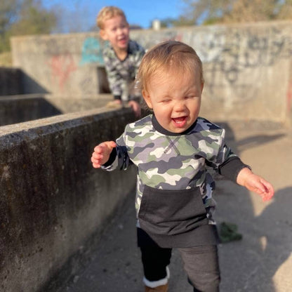 Sunday & Co. Camo Jogger Pullover Top