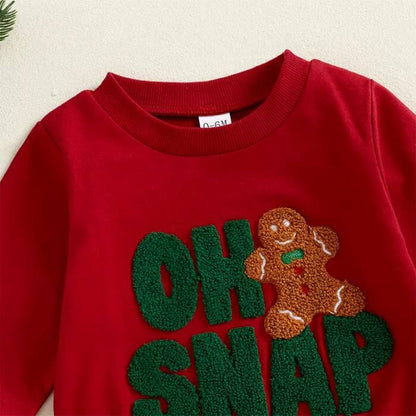 Oh Snap Christmas Gingerbread Toddler Set