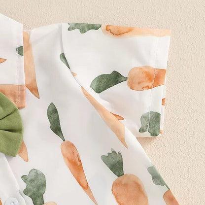Short Sleeve Carrot Shirt Toddler Set
