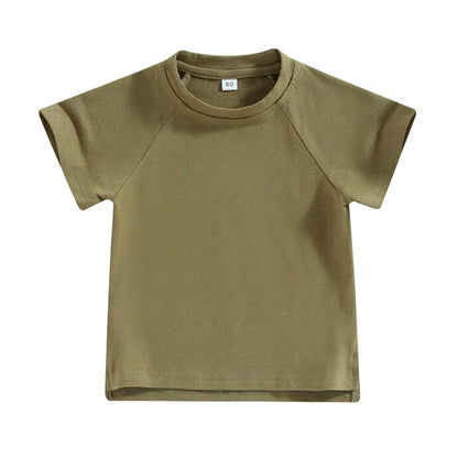 Solid Army Green Toddler Tee