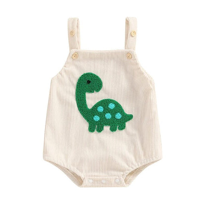 Sleeveless Dinosaur Baby Romper