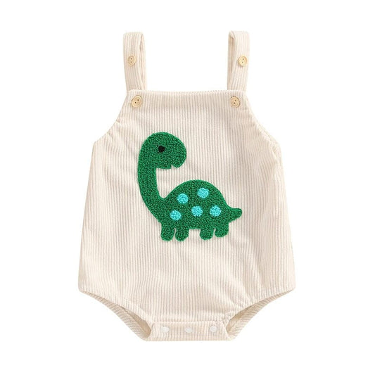 Sleeveless Dinosaur Baby Romper