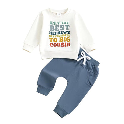 Big Cousin Solid Pants Baby Set
