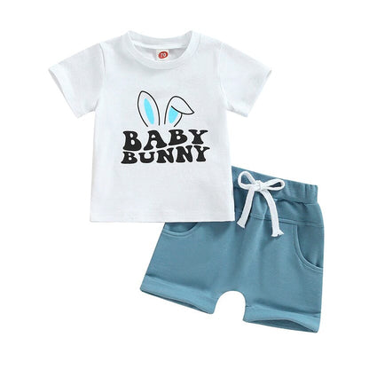 Baby Bunny Solid Shorts Set