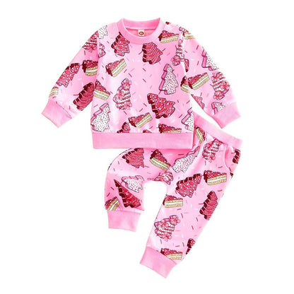 Long Sleeve Yummy Christmas Baby Set