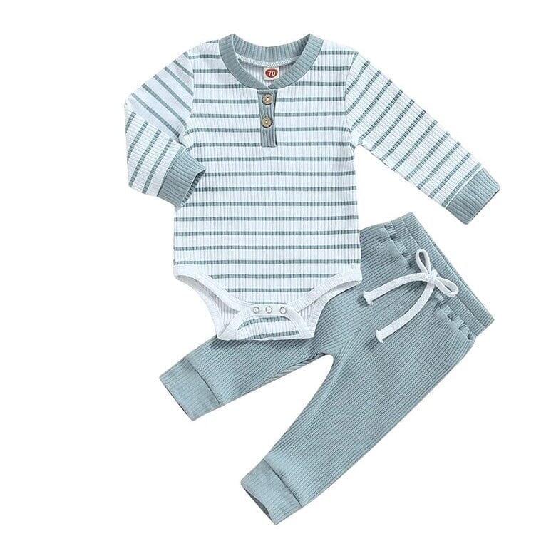 Long Sleeve Striped Baby Set