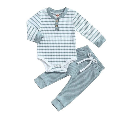 Long Sleeve Striped Baby Set