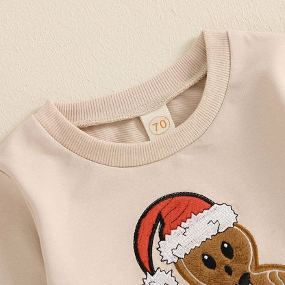 Gingerbread Skater Christmas Baby Set