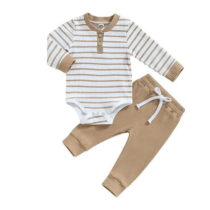 Long Sleeve Striped Baby Set
