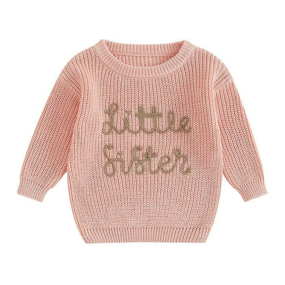 Little Sister Knitted Baby Sweater