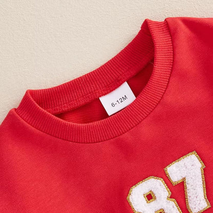 Red Hundred Points Toddler Sweatshirt