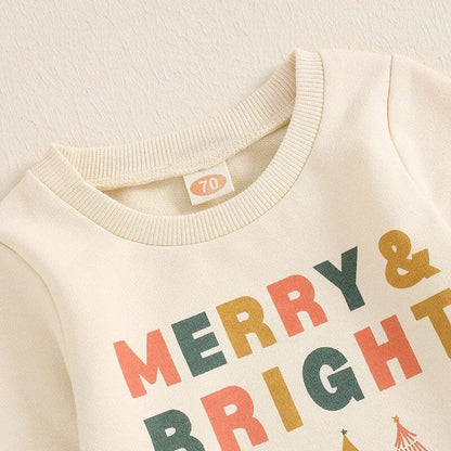 Long Sleeve Merry Bright Baby Set