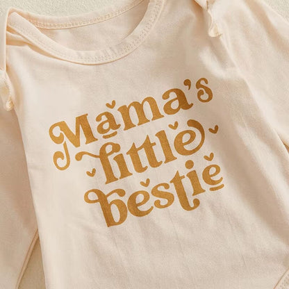Mama's Little Bestie Floral Baby Set