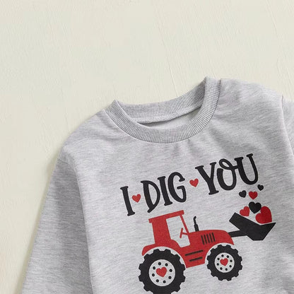I Dig You Valentine's Day Toddler Set