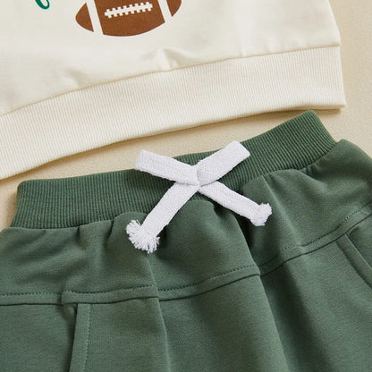 Long Sleeve Jets Football Baby Set