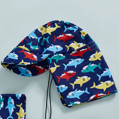 Short Sleeve Shark Toddler Swimsuit