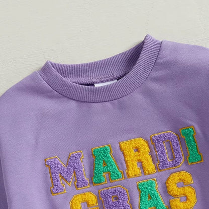 Mardi Gras Toddler Sweatshirt