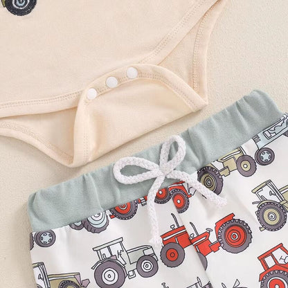Long Sleeve New To The Farm Baby Set