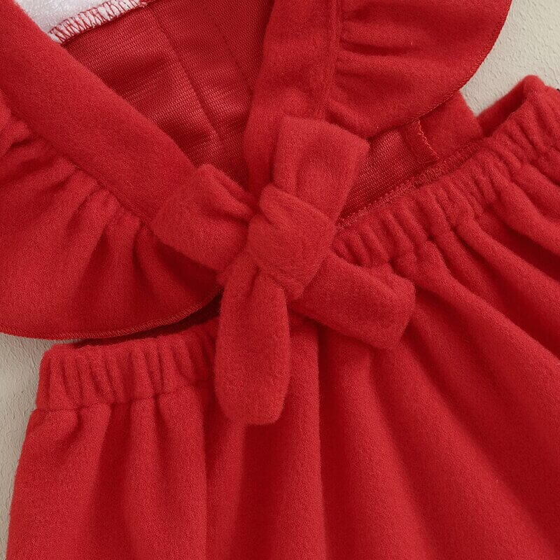 Christmas Ruffles Toddler Dress