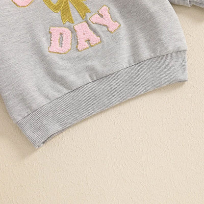Game Day Bow Toddler Sweatshirt