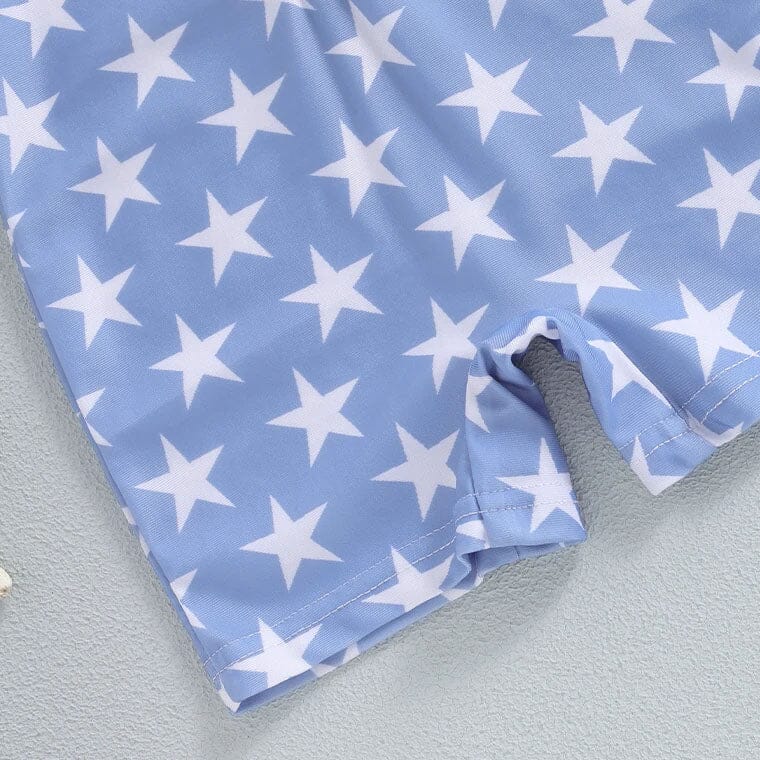 Short Sleeve American Baby Swimsuit