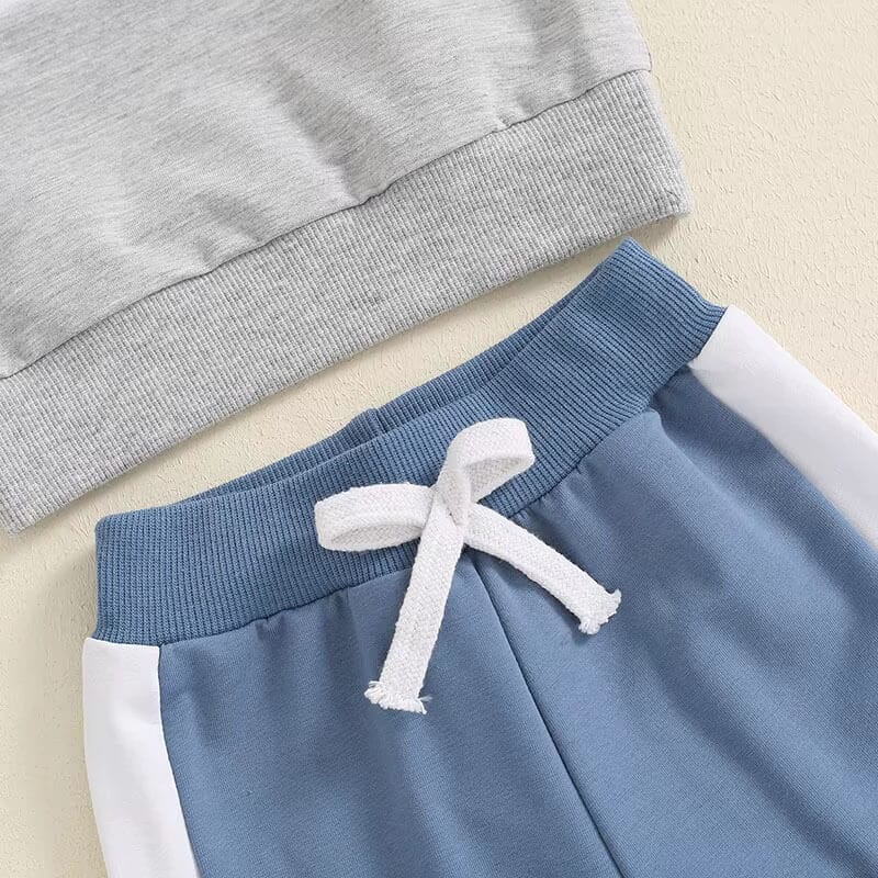 Color Block Sweatshirt Baby Set