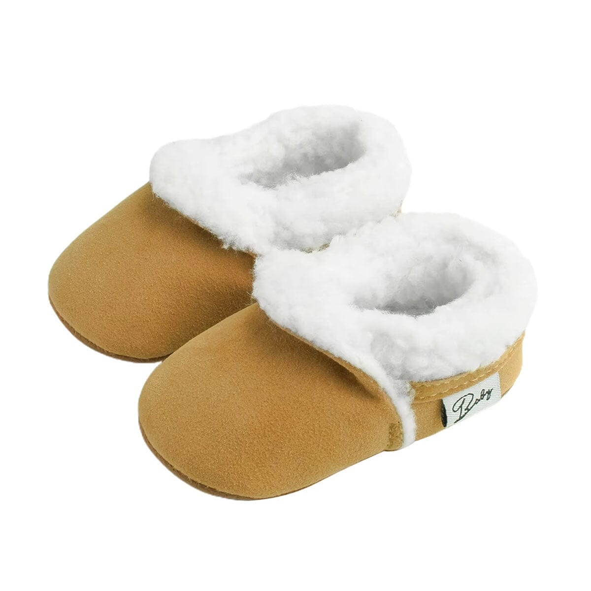 Solid Plush Baby Shoes