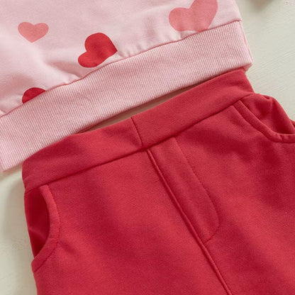 Love Red Skirt Toddler Set