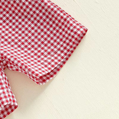 Short Sleeve Fire Truck Toddler Set