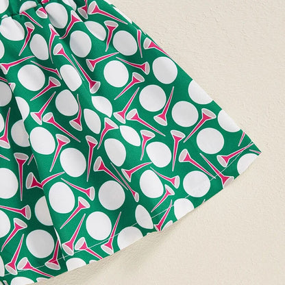 Pink Polo Golf Toddler Set