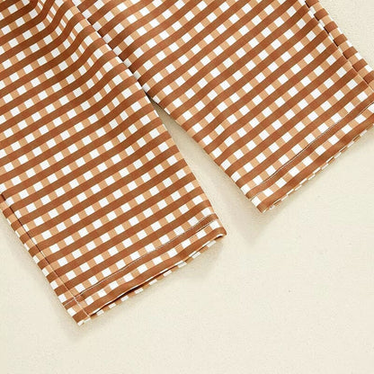 Football Plaid Pants Toddler Set