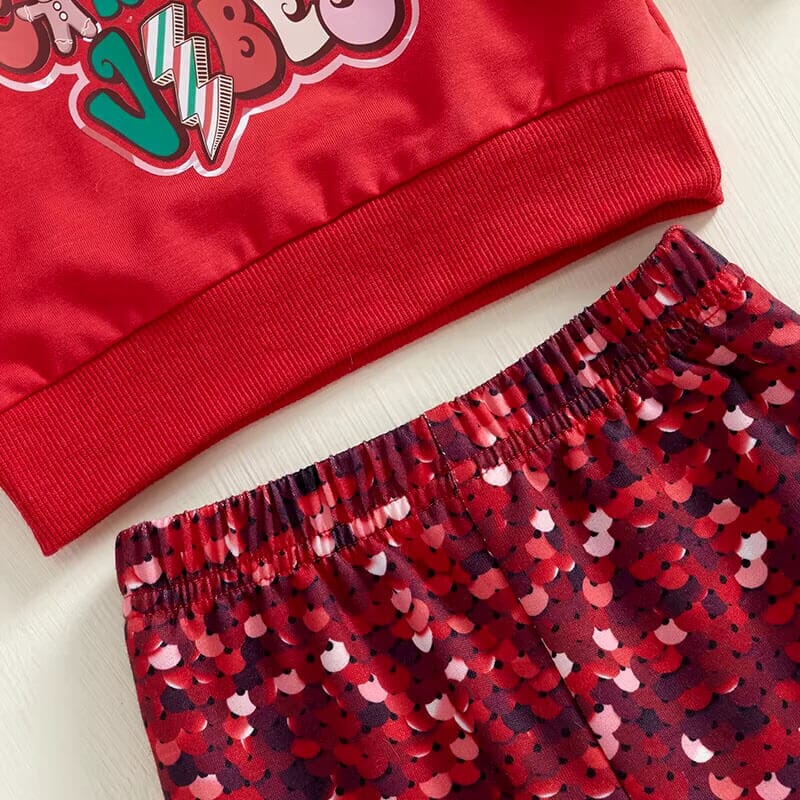 Thick Thighs Christmas Vibes Baby Set