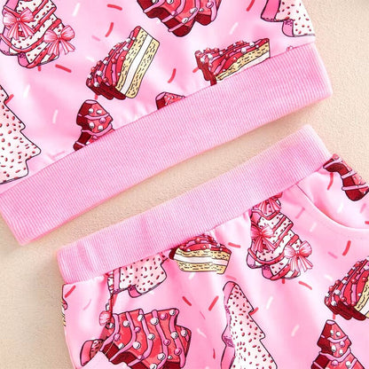 Long Sleeve Yummy Christmas Baby Set