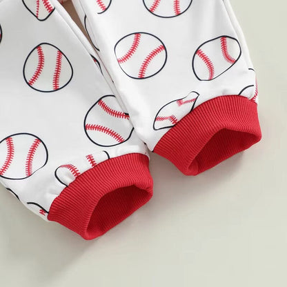 Long Sleeve Baseball Baby Set